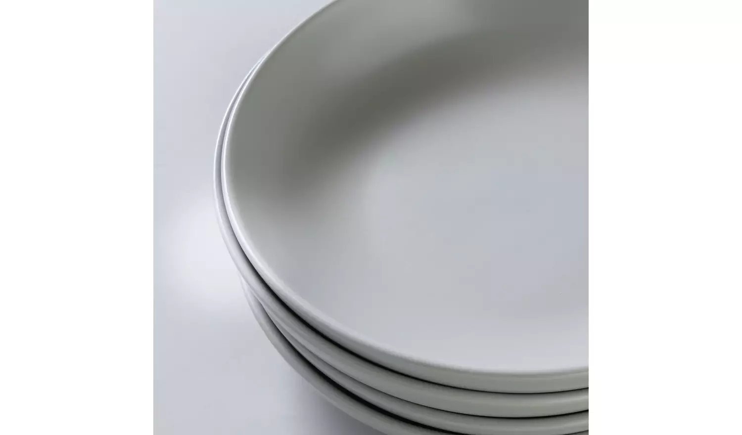 Habitat Brights 4 Piece Stoneware Pasta Bowls - Matt Grey