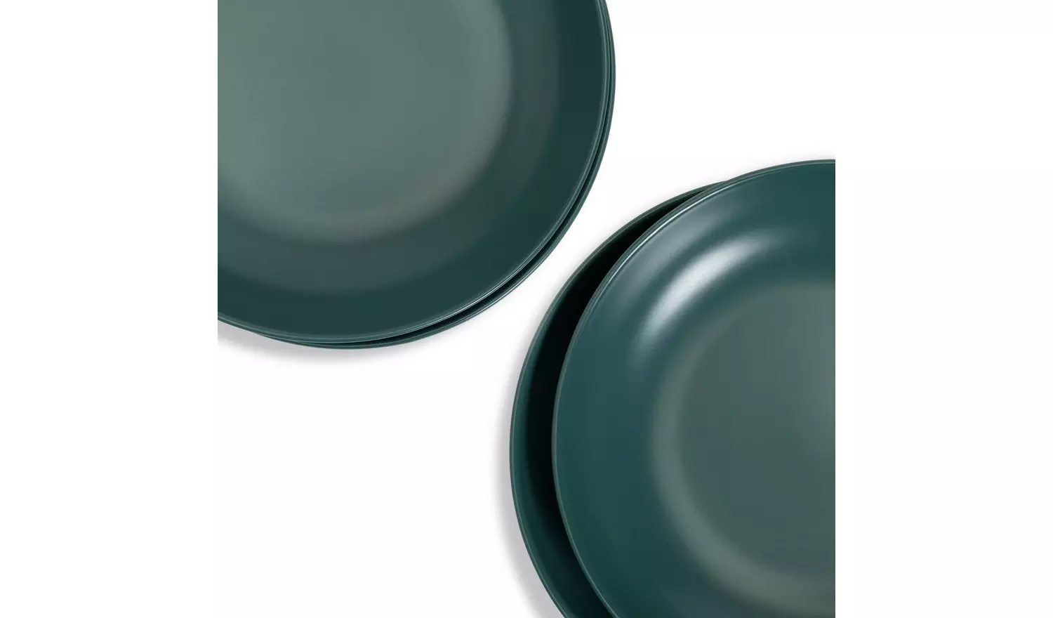 Habitat Matte Glaze 4 Piece Stoneware Pasta Bowls - Teal
