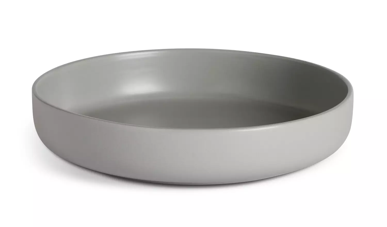 Habitat 4 Piece Stoneware Blates - Matte Grey