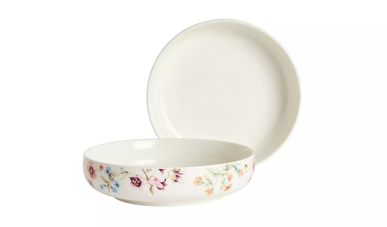 Argos Home 4 Piece Stoneware Pasta Bowls - Cream