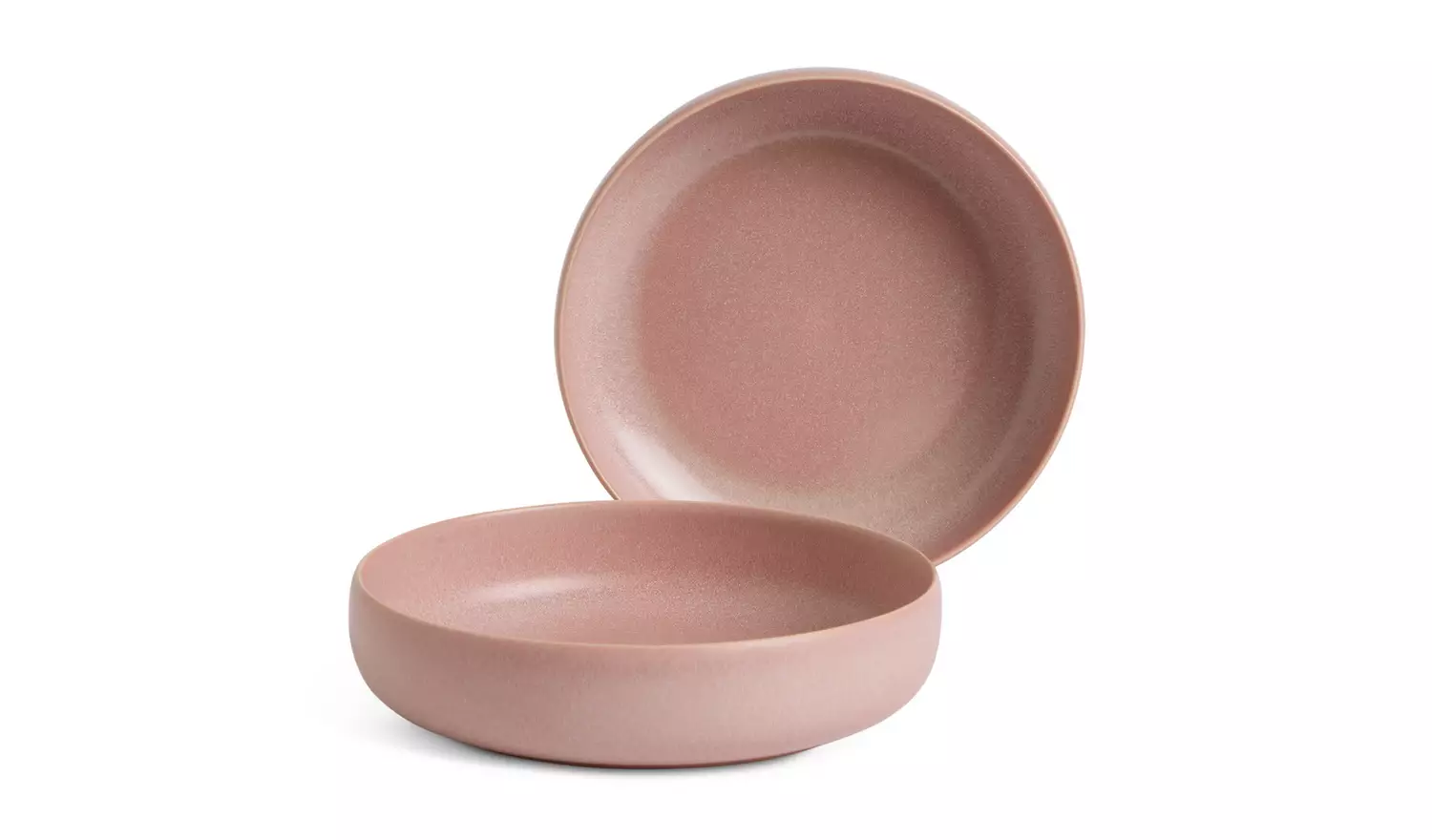 Habitat 4 Piece Reactive Stoneware Pasta Bowls - Pink
