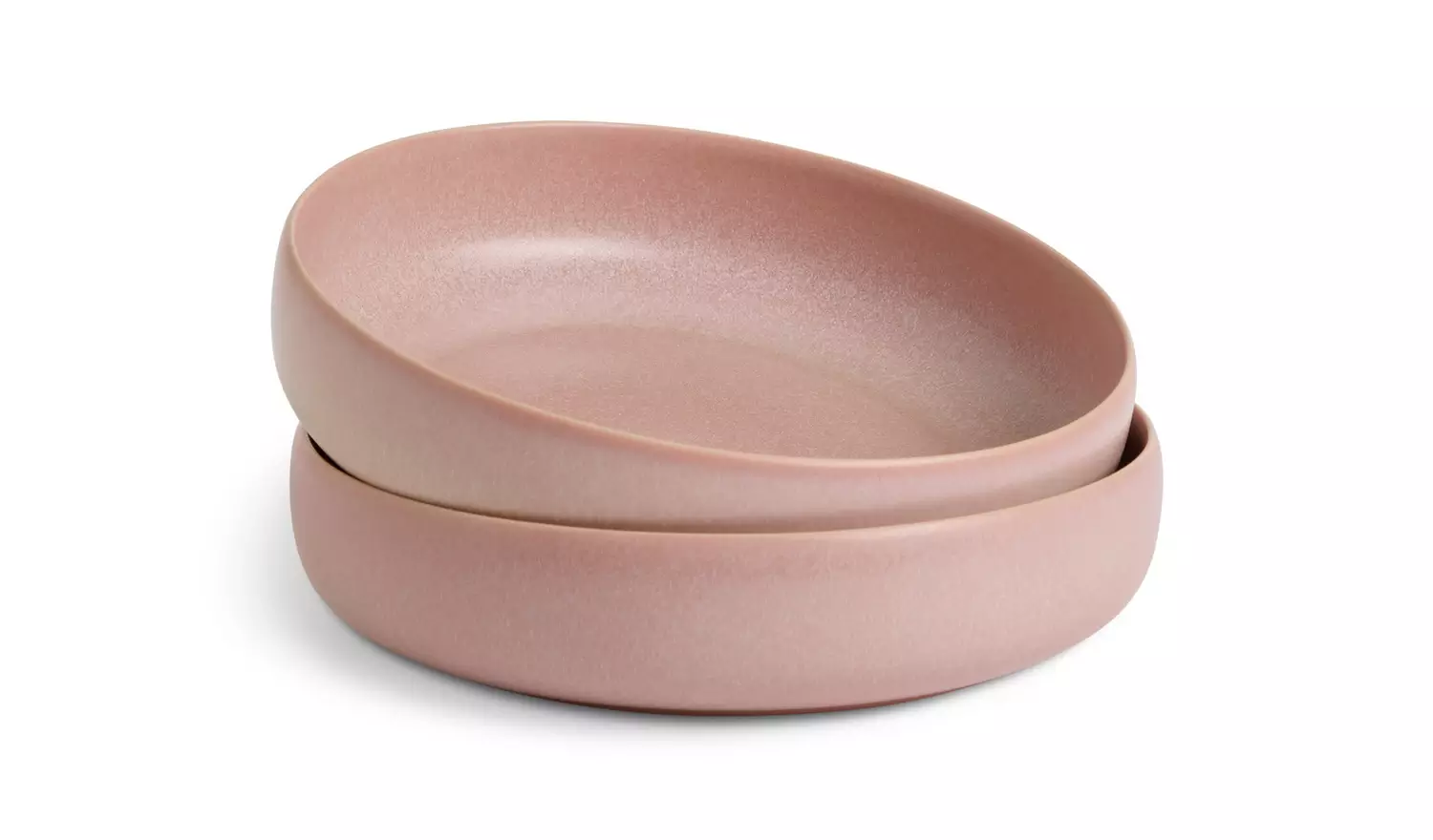 Habitat 4 Piece Reactive Stoneware Pasta Bowls - Pink
