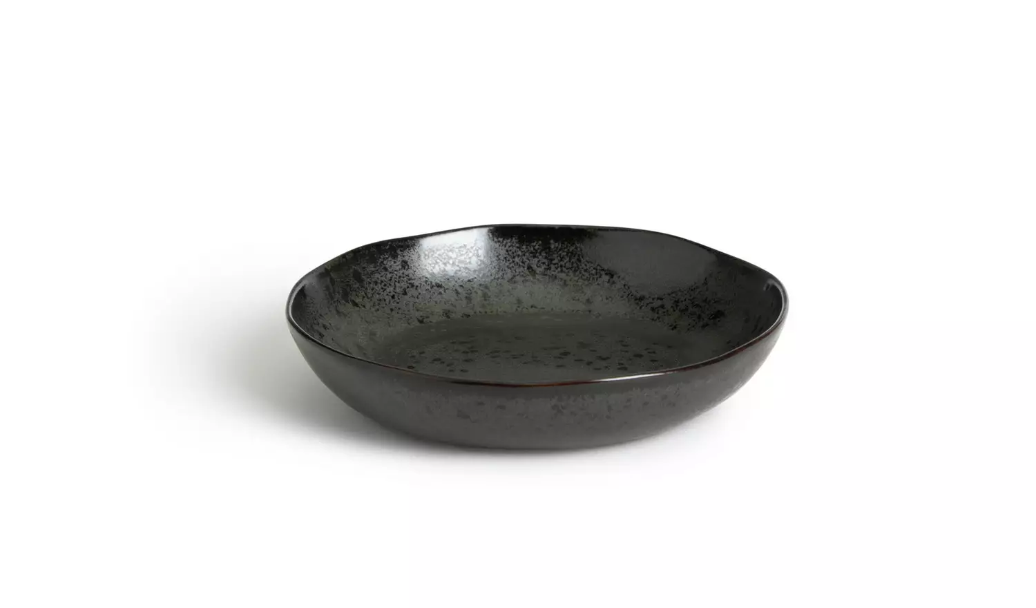 Habitat Preto 4 Piece Stoneware Pasta Bowls -Black