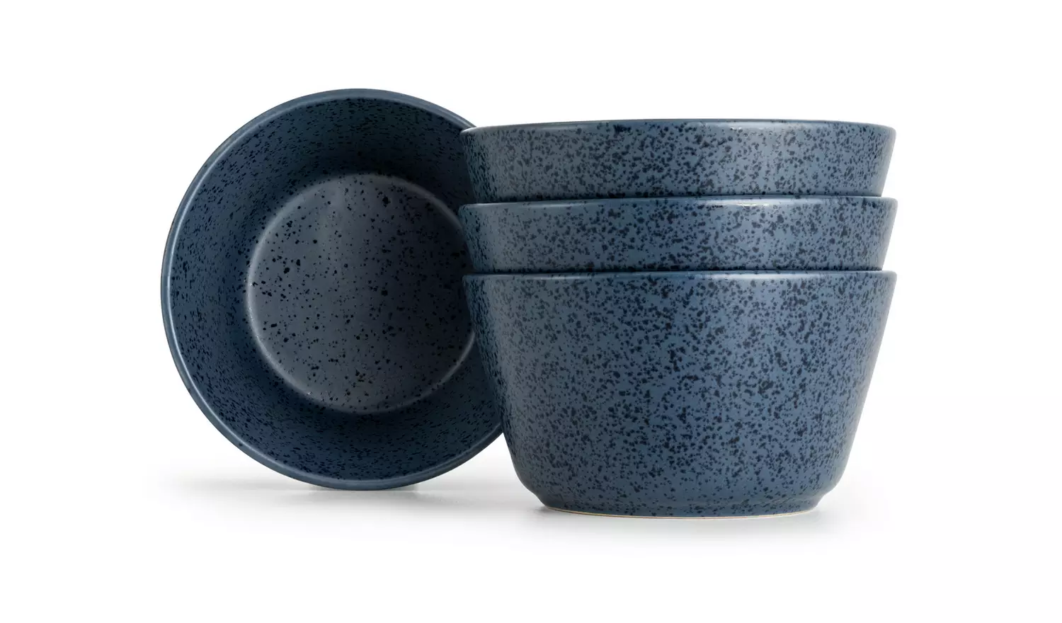 Habitat Addison Set of 4Stoneware Cereal Bowl - Blue