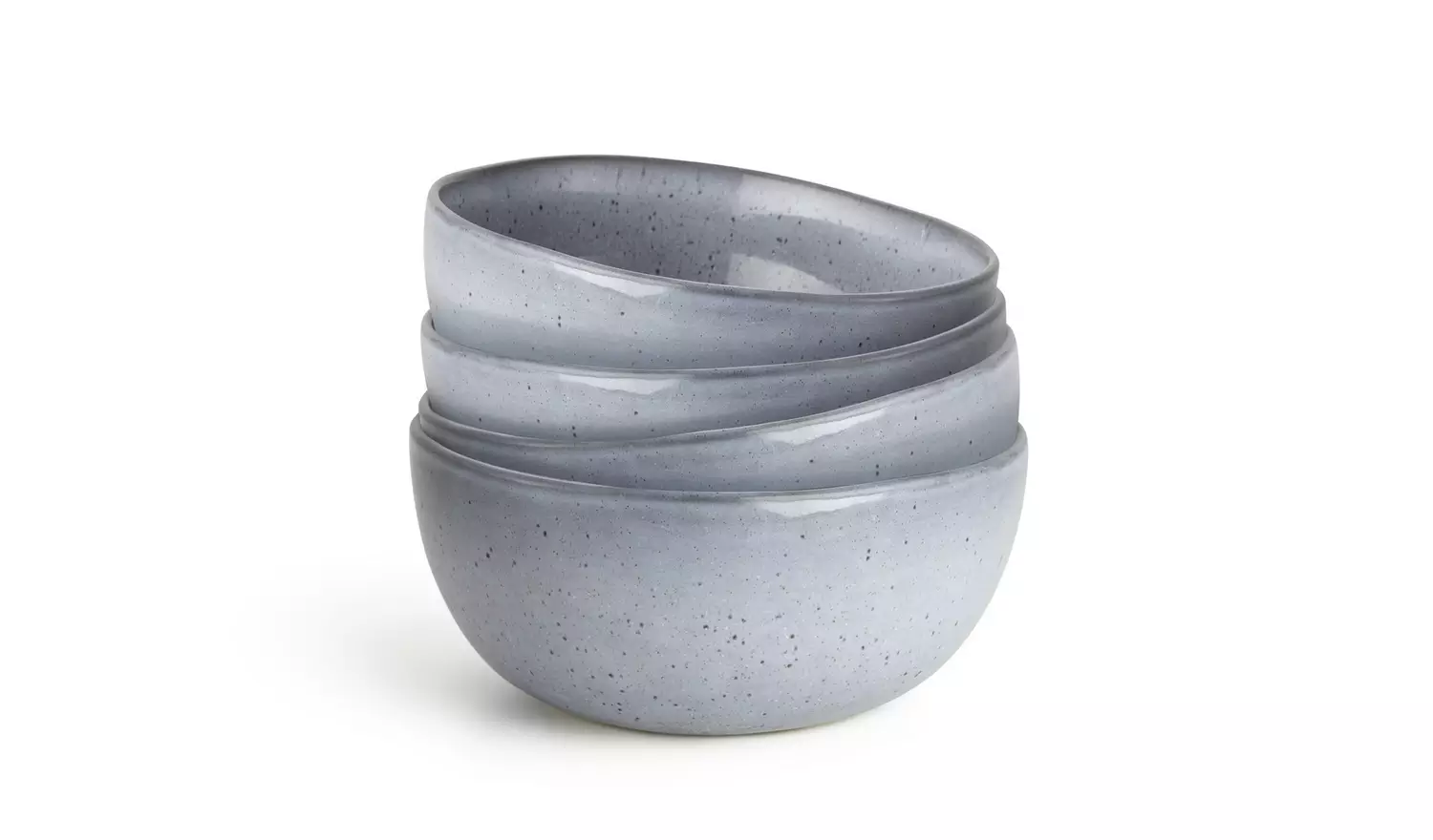 Habitat Evora 4 Piece Stoneware Cereal Bowl - Blue