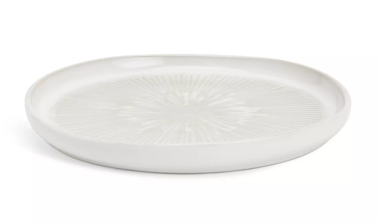 Habitat Wax Resist 12 Piece Stoneware Dinner Set - White