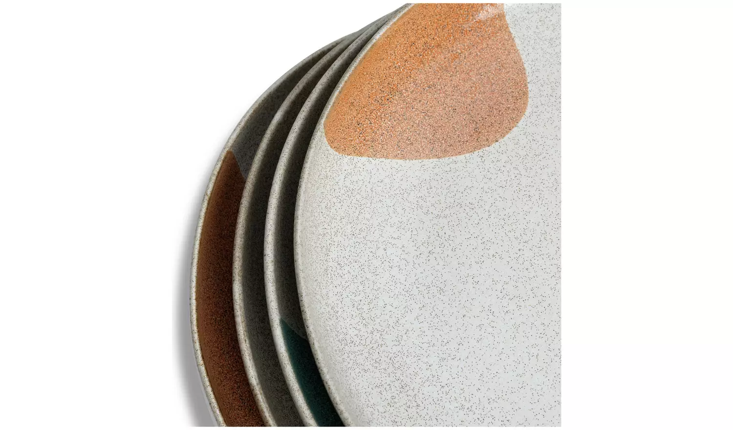 Habitat 60 Recast Set of 4 Stoneware Dinner Plates