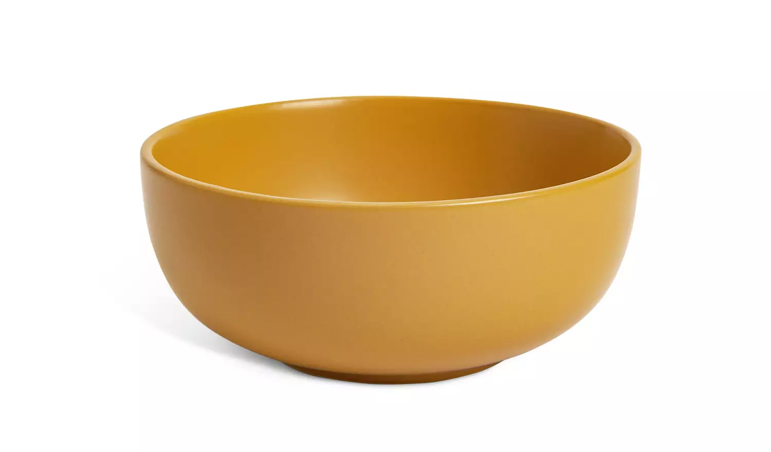 Habitat Matte Glaze 12 Piece Stoneware Dinner Set - Mustard