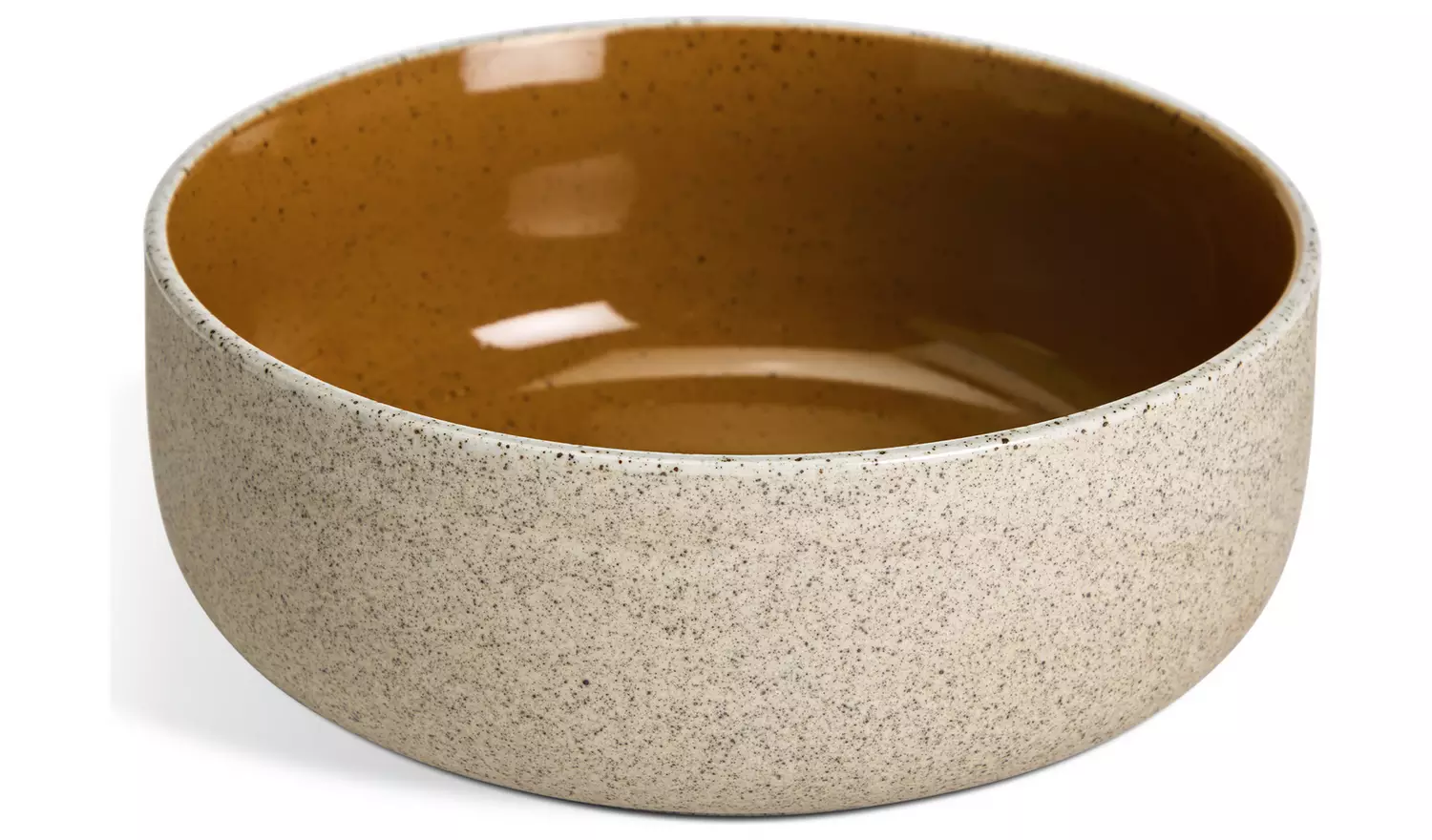 Habitat Raw Edge Speckle 12 Piece Stoneware Dinner Set-Camel