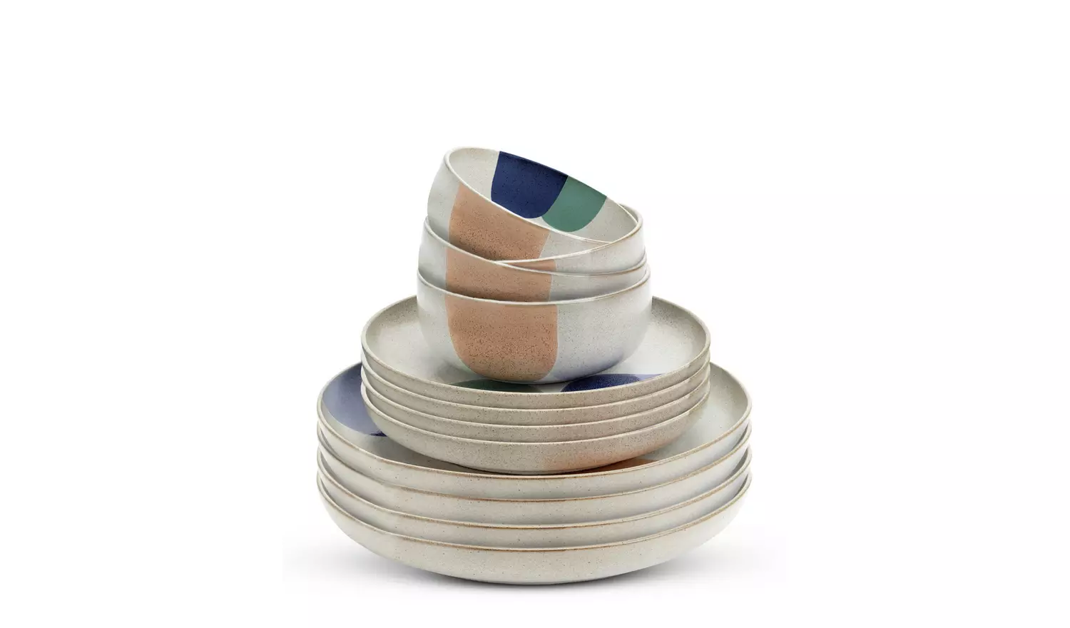 Habitat 60 Recast 12 Piece Stoneware Dinner Set
