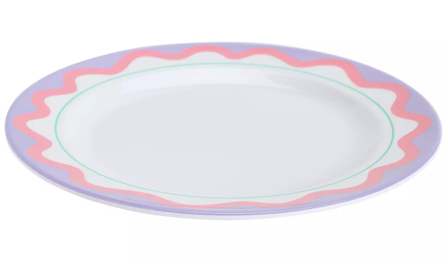 Home Wiggle Design Dinner Plates – Set of 4