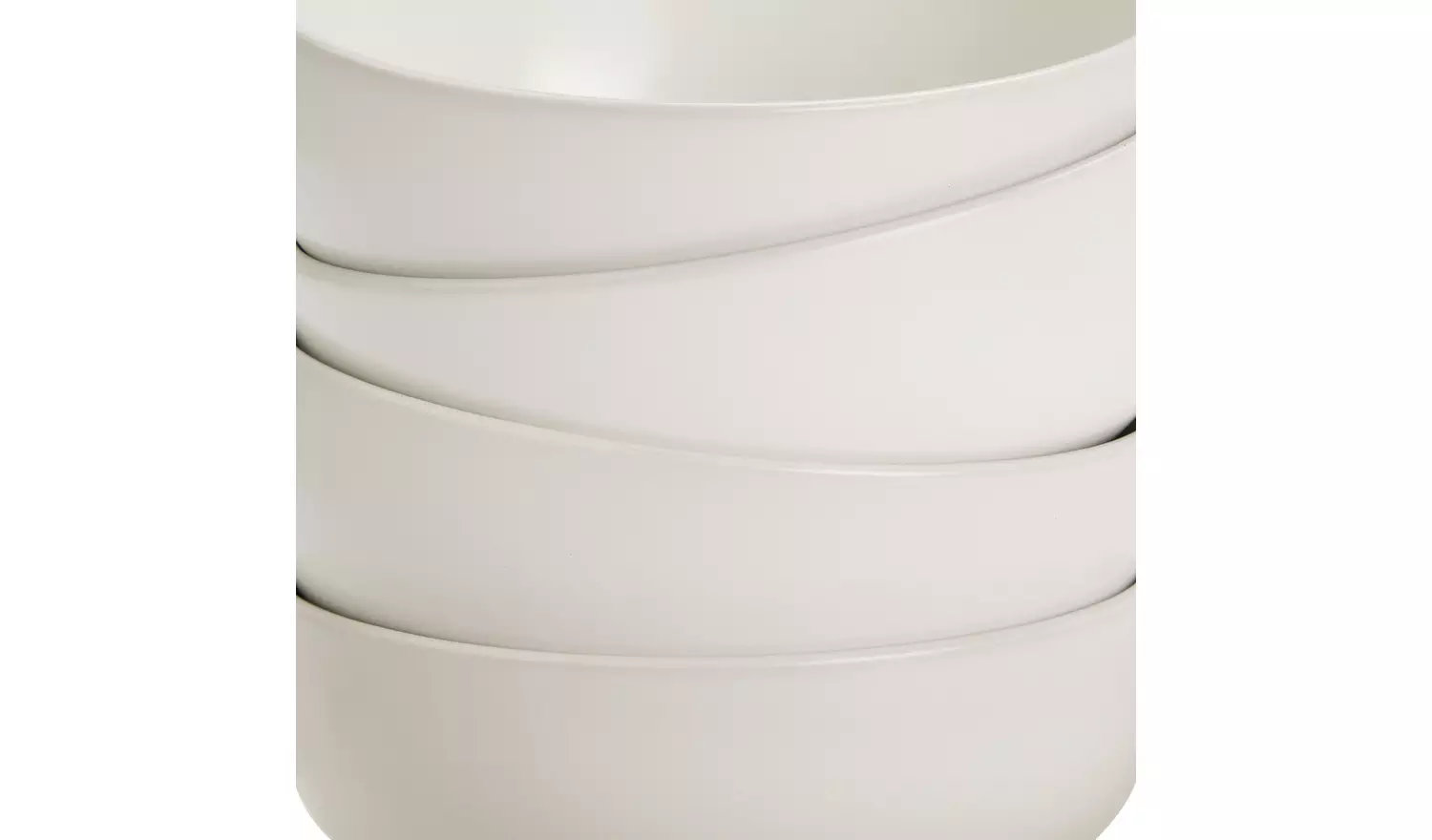 Habitat 12 Piece Stoneware Dinner Set - Matte White