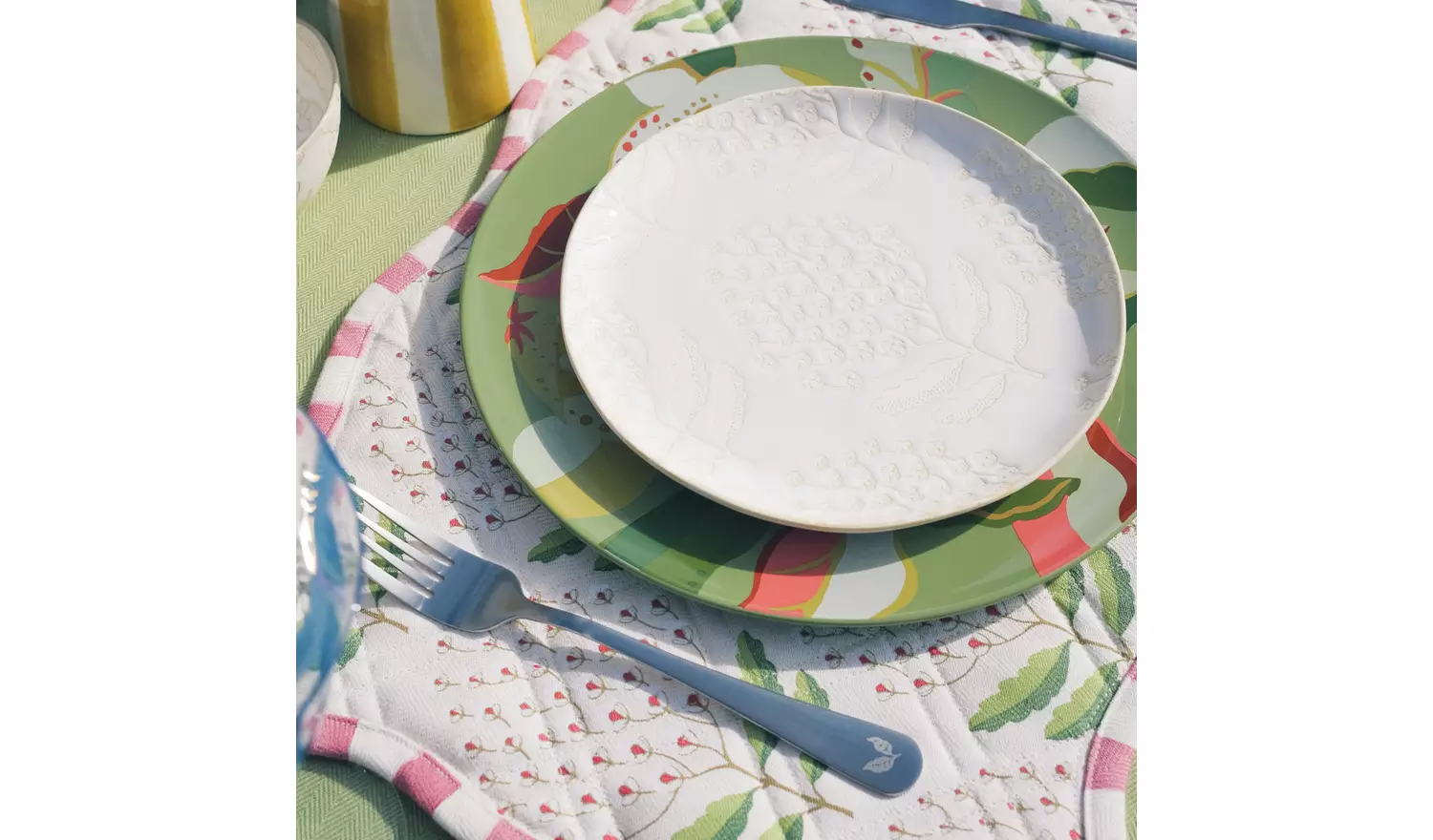 Habitat x Sanderson & National Trust Berries 12pc Dinner Set