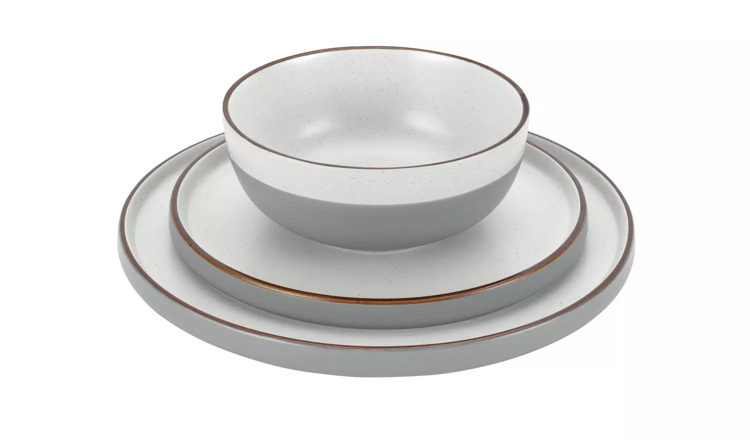 Habitat Loft Living Speckle 12 Piece Dinner Set - Grey