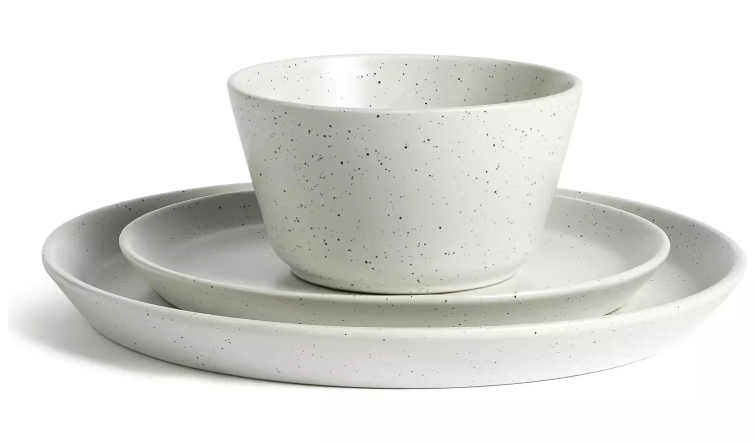 Habitat Addison 12 Piece Stoneware Dinner Set - White