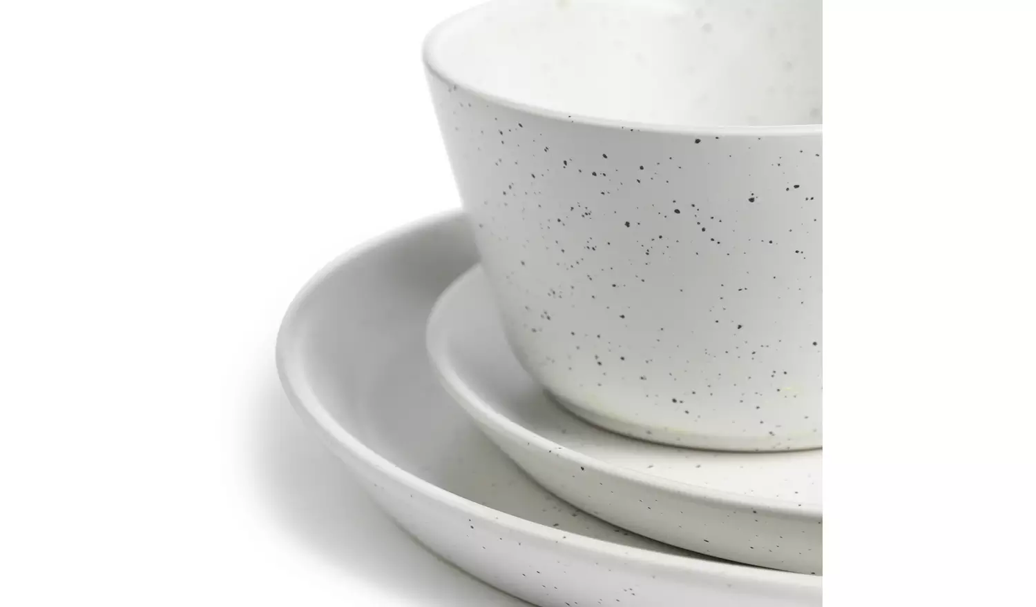 Habitat Addison 12 Piece Stoneware Dinner Set - White