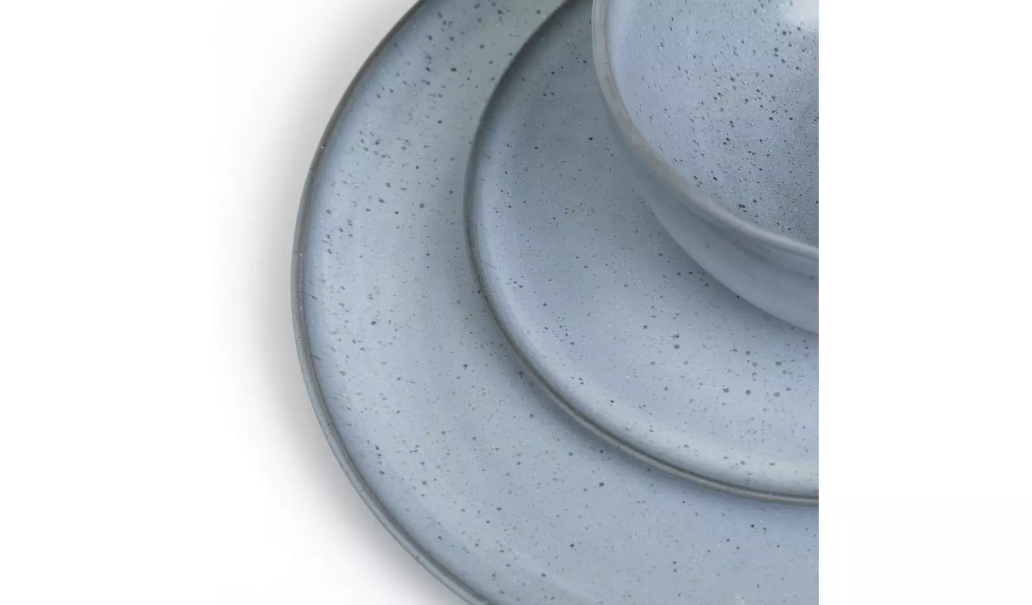 Habitat Evora 12 Piece Stoneware Dinner Set - Blue