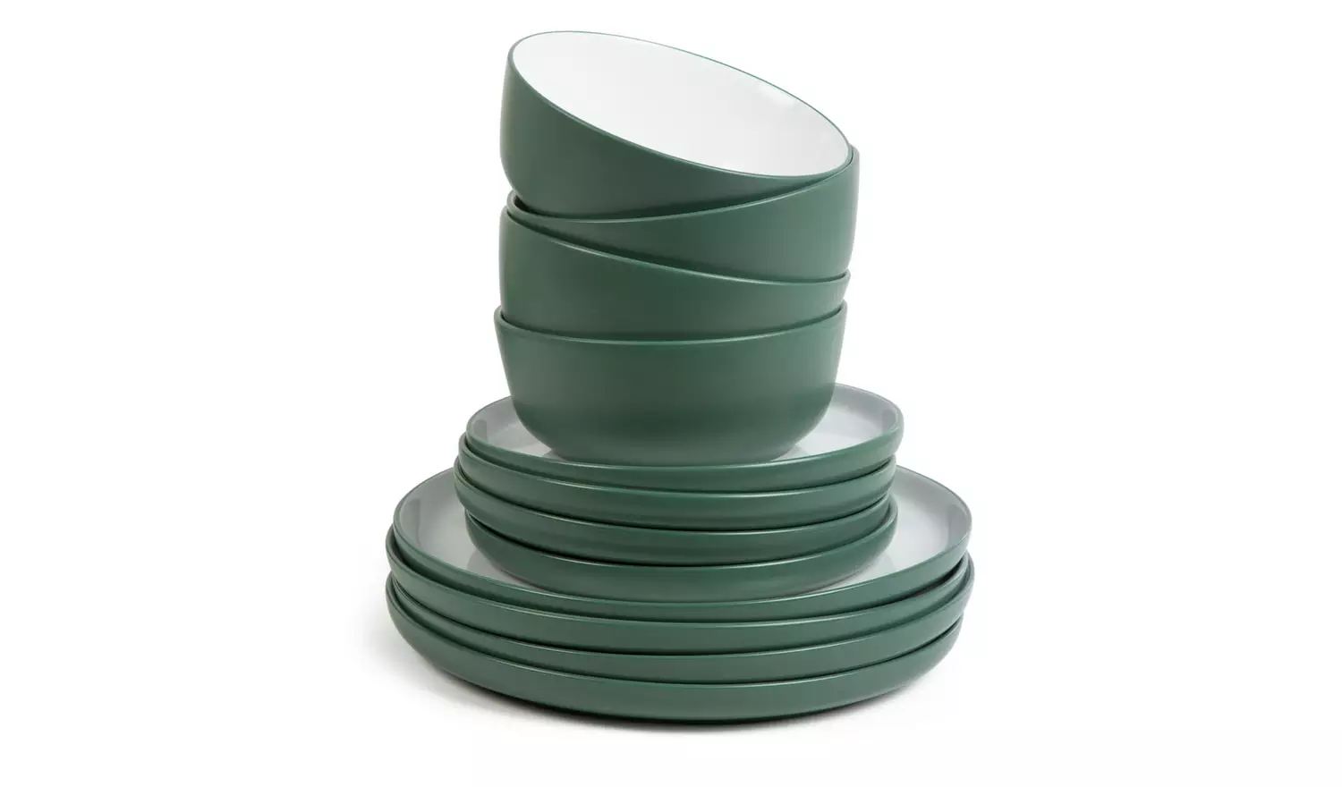 Habitat Two Tone Stoneware Dinner Set