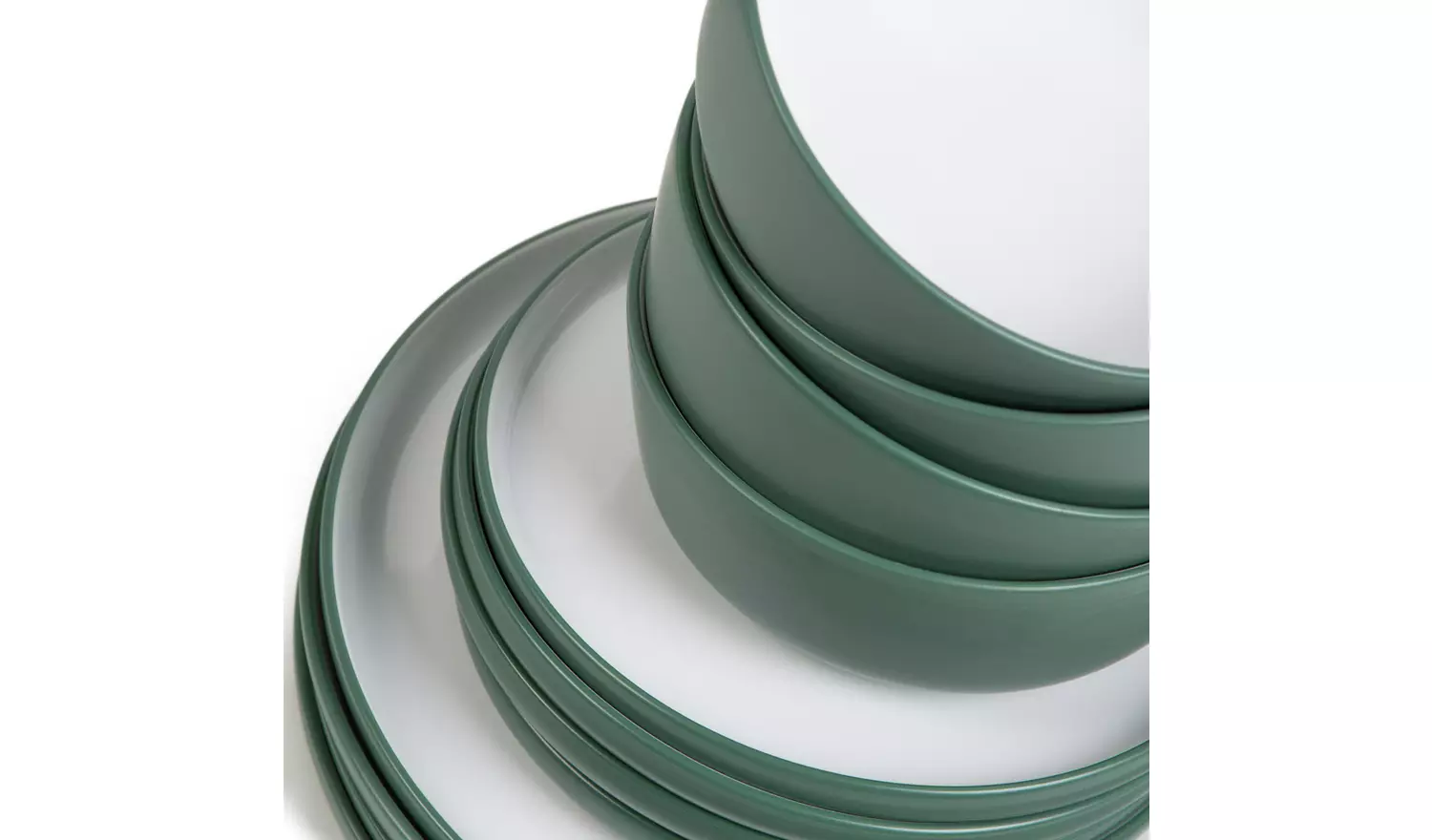 Habitat Two Tone Stoneware Dinner Set