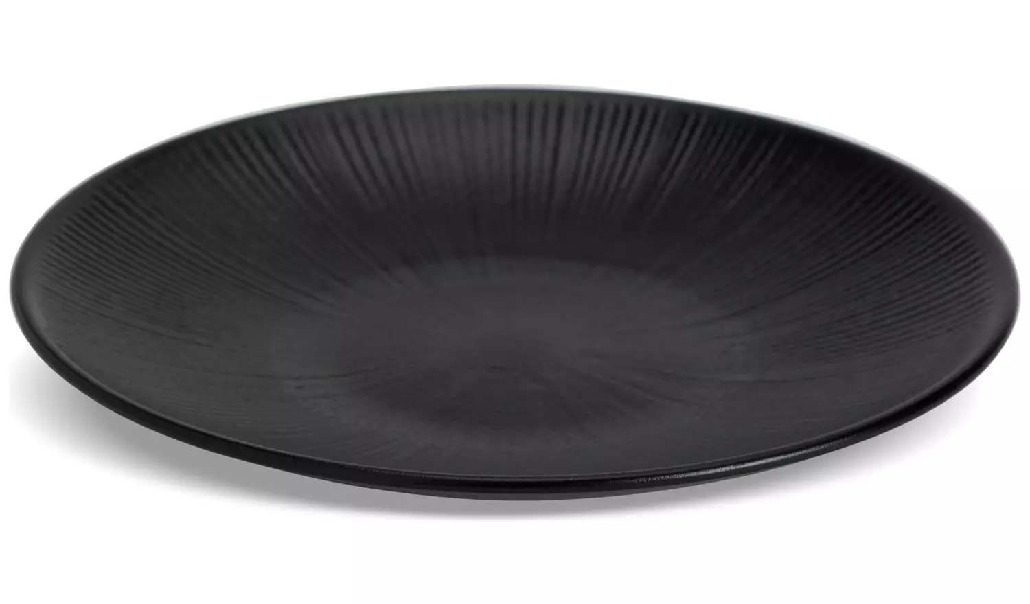 Habitat Black Textured Picnic Side Plate – set of 4