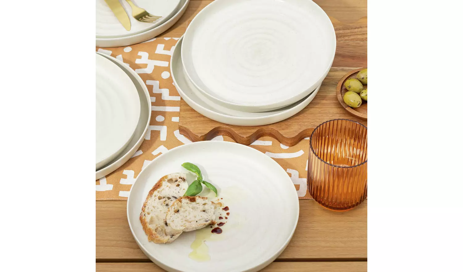 Habitat Reactive Glaze EffectPicnic Side Plate – set of 4
