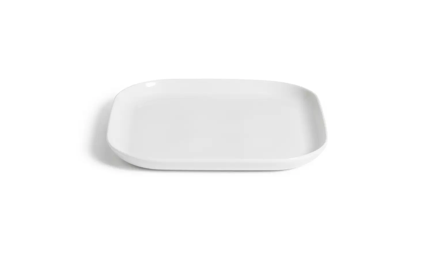Habitat Riko Square 4 Piece Dinner Plates - White