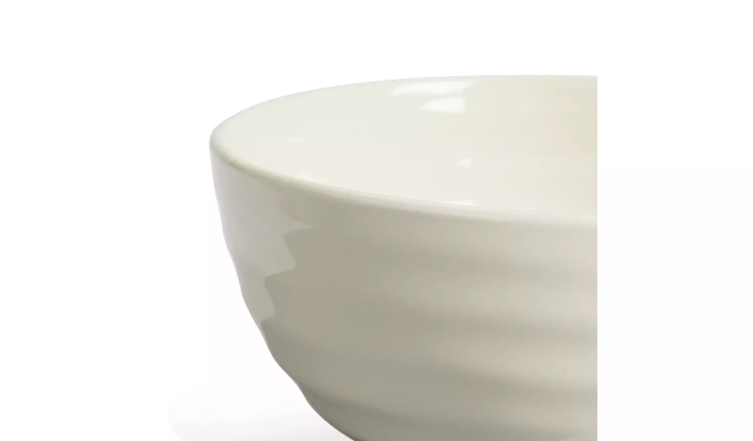 Habitat Ripple 3 Piece Stoneware Nibble Bowls - Cream