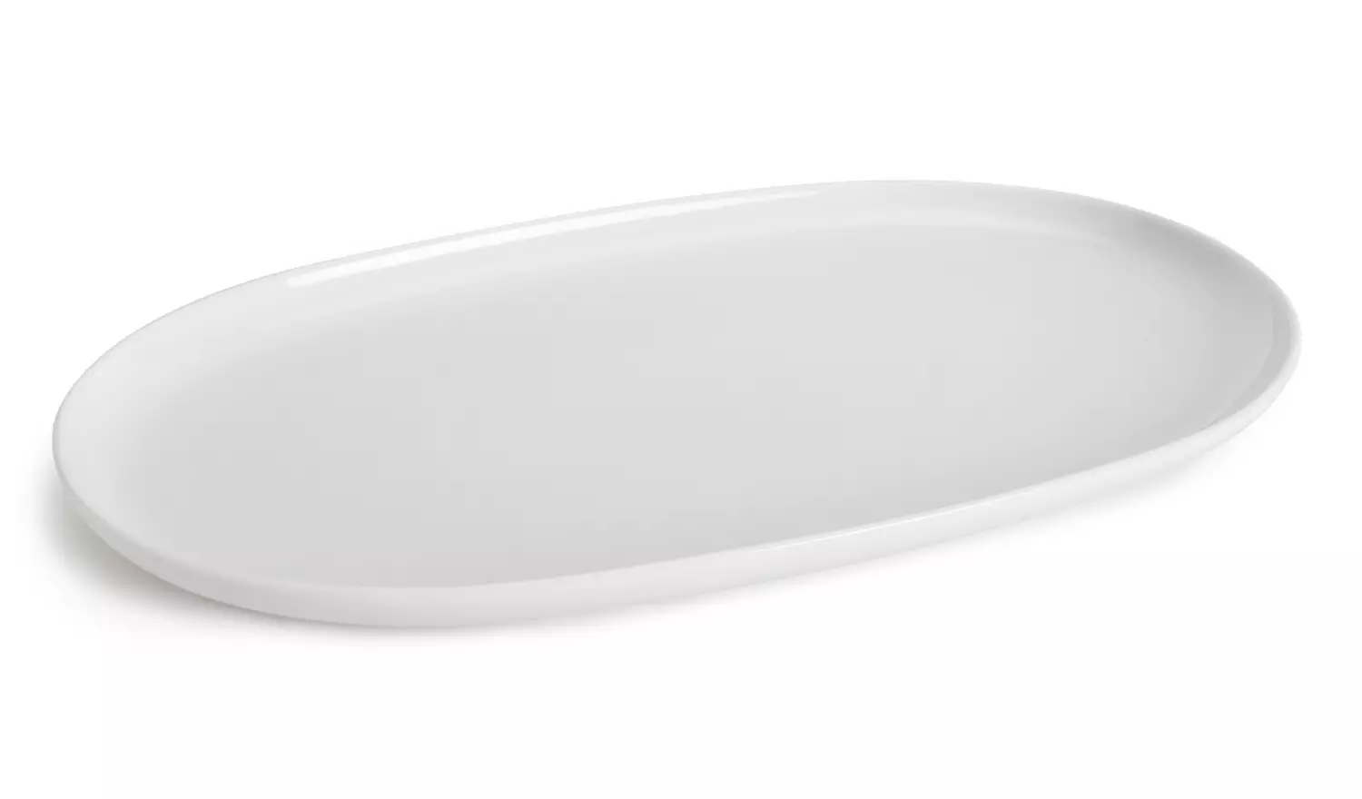 Habitat Riko Oval Porcelain Serving Platter - White