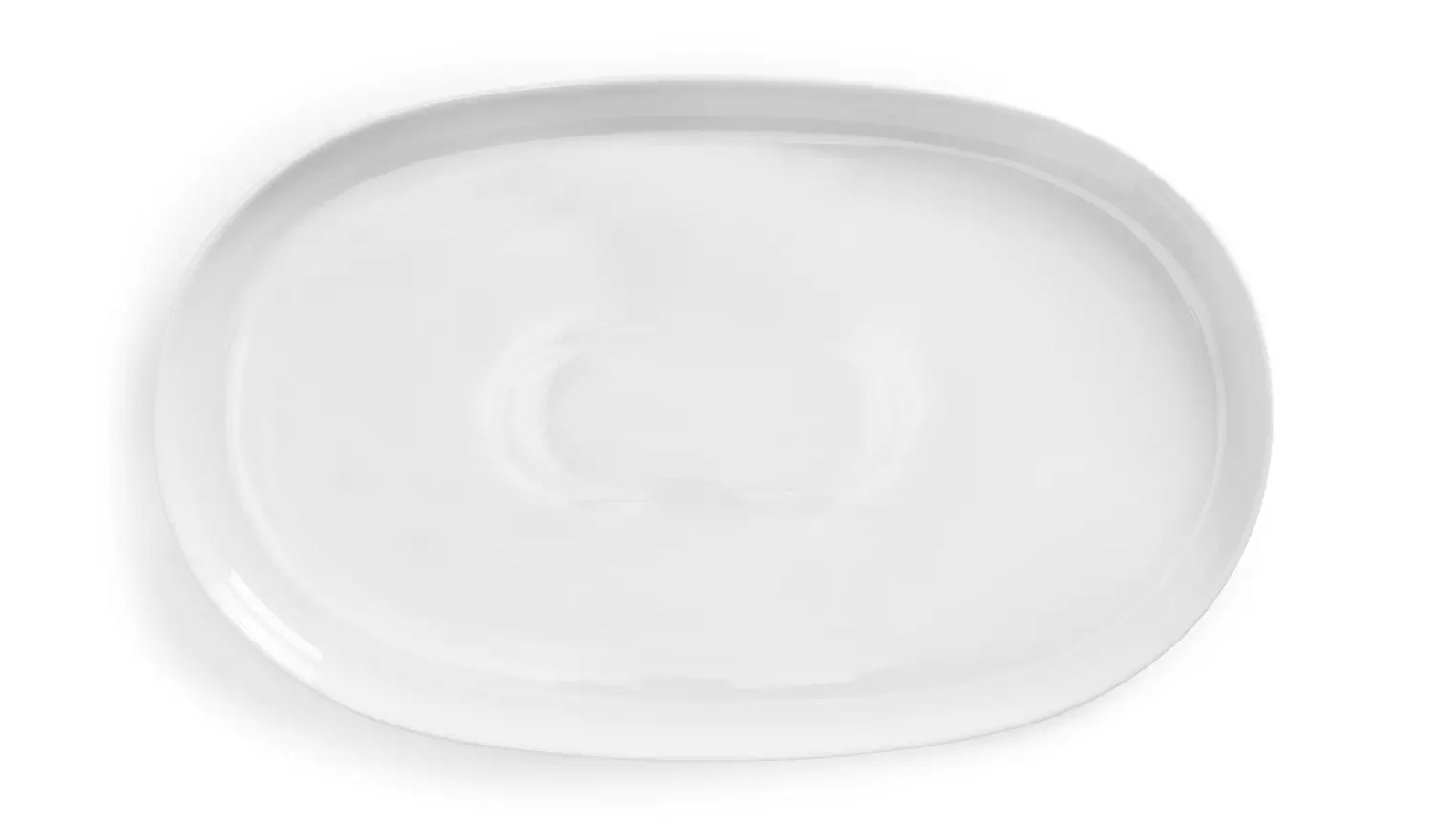 Habitat Riko Oval Porcelain Serving Platter - White