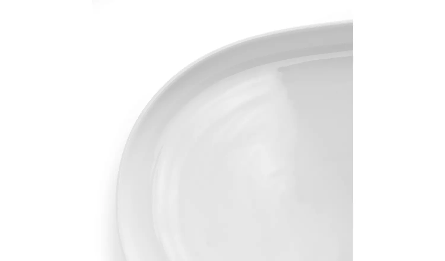 Habitat Riko Oval Porcelain Serving Platter - White