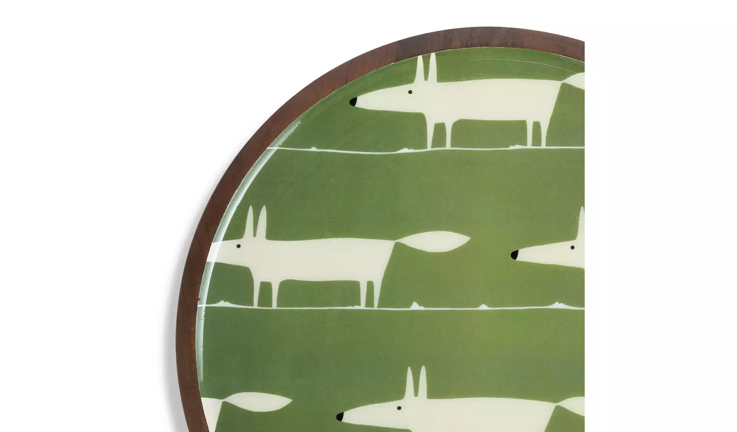 Habitat x Scion Mr Fox Mango Wood Serving Platter - Green