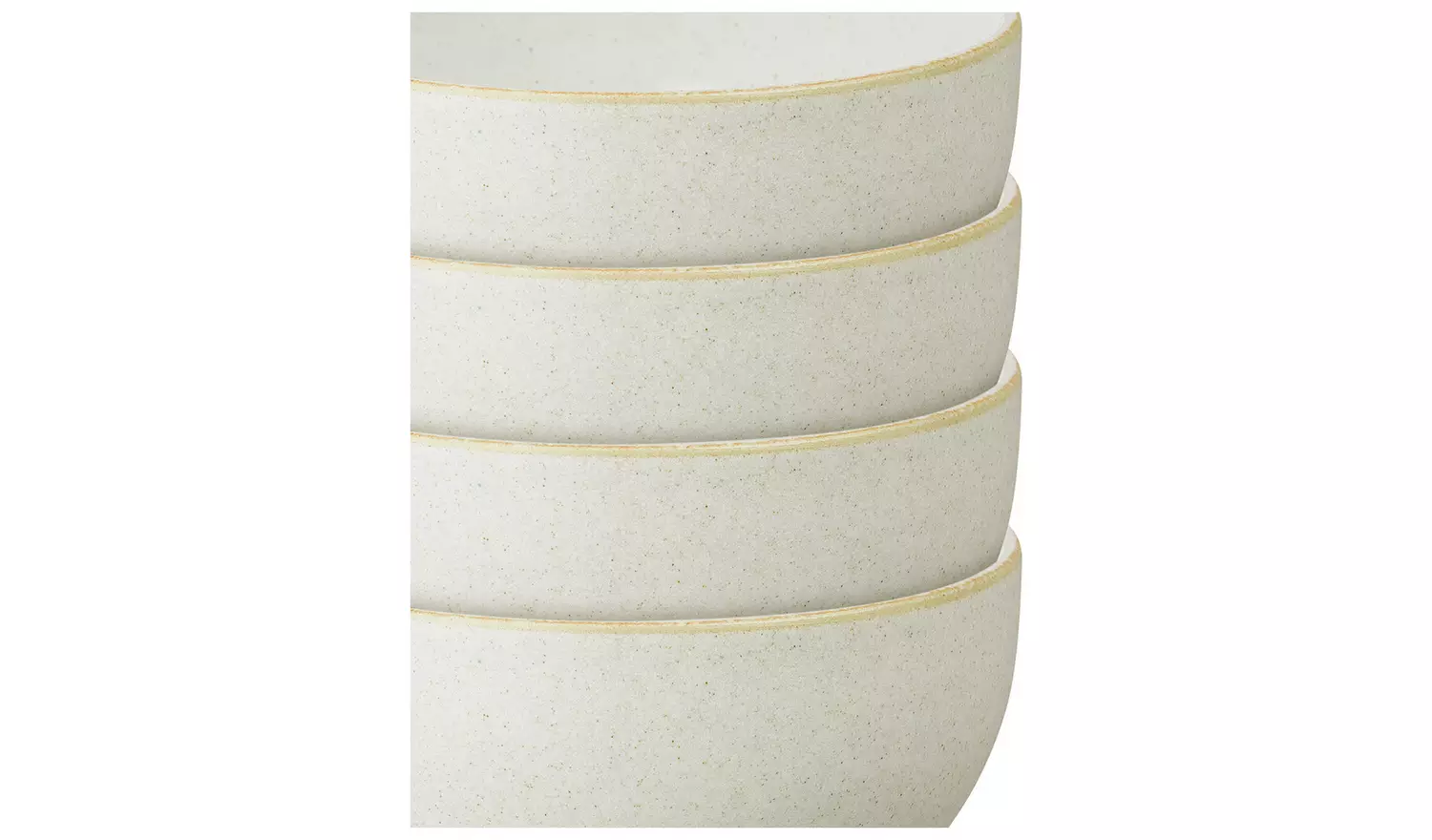 Denby Impression Set of 4 Stoneware Nibble Bowls - Cream