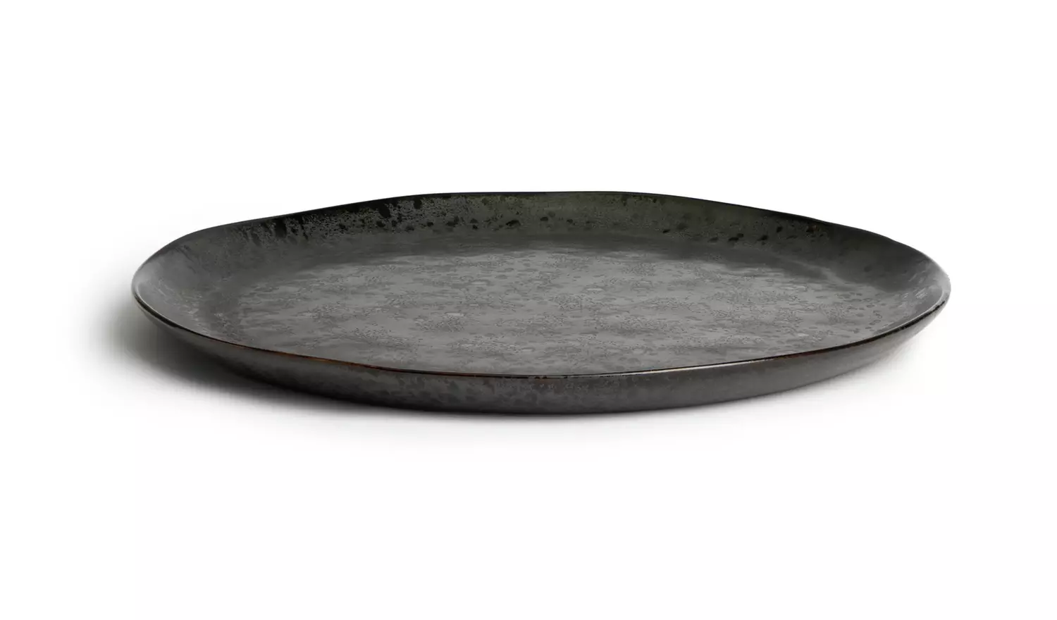 Habitat Preto Stoneware Serving Platter - Black