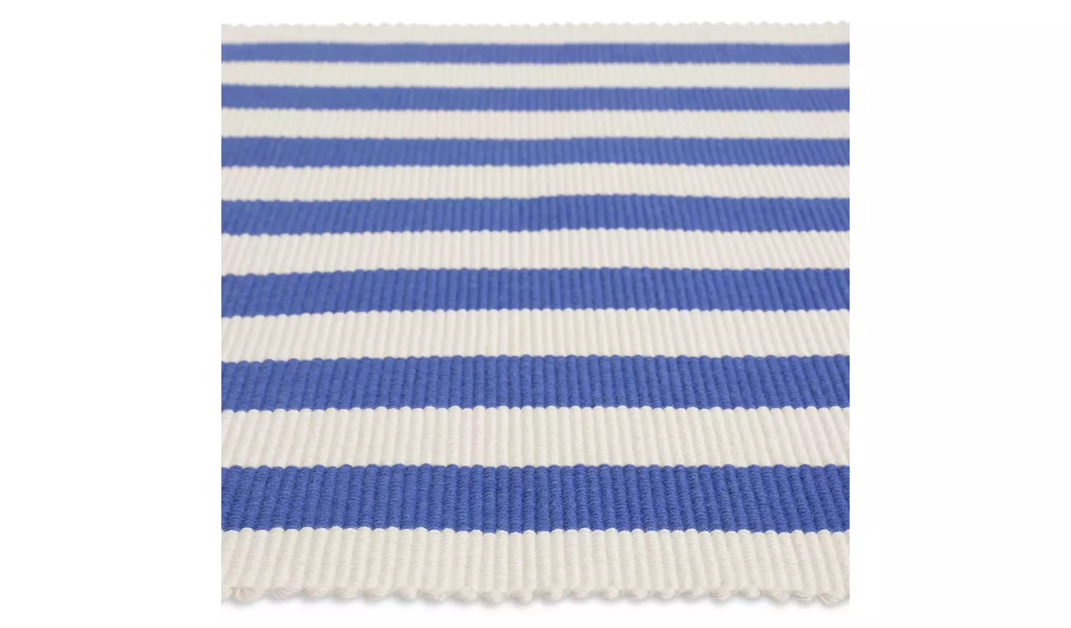 Habitat 60 Maubec Stripe Ribbed Set of 4 Placemats - Blue