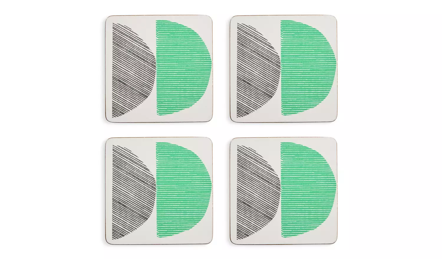 Habitat Linear Circles Set of 4 Placemat and Coasters