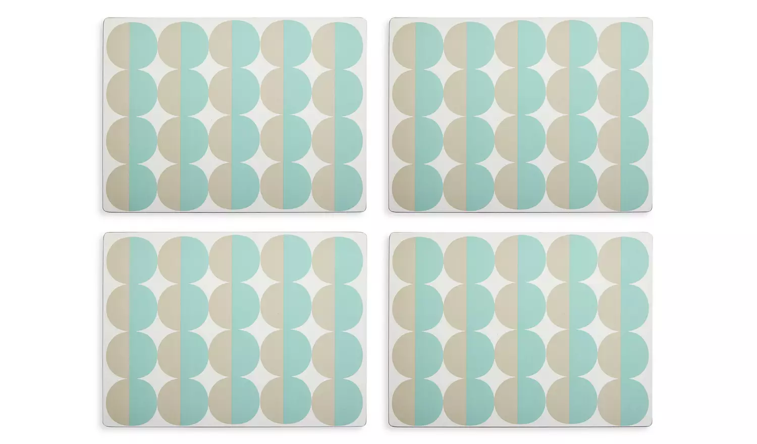 Habitat Set of 4 Geo Circles Placemats and Coasters