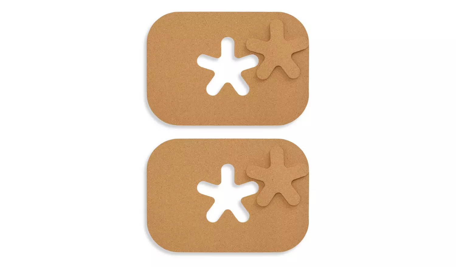 Designed by Sebastian Conran 2pc Cork Placemat & Coaster Set