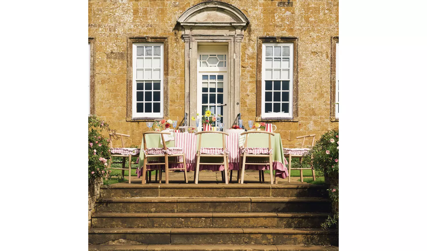 Habitat x Sanderson & National Trust Berries Stripe Runner