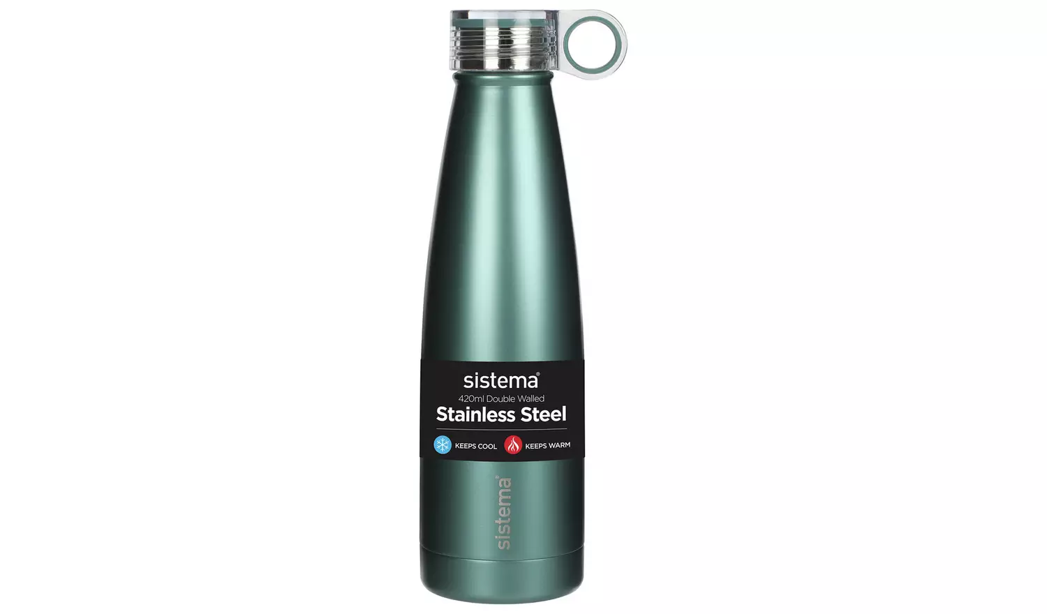 Sistema Stainless Steel Water Bottle - 420ml