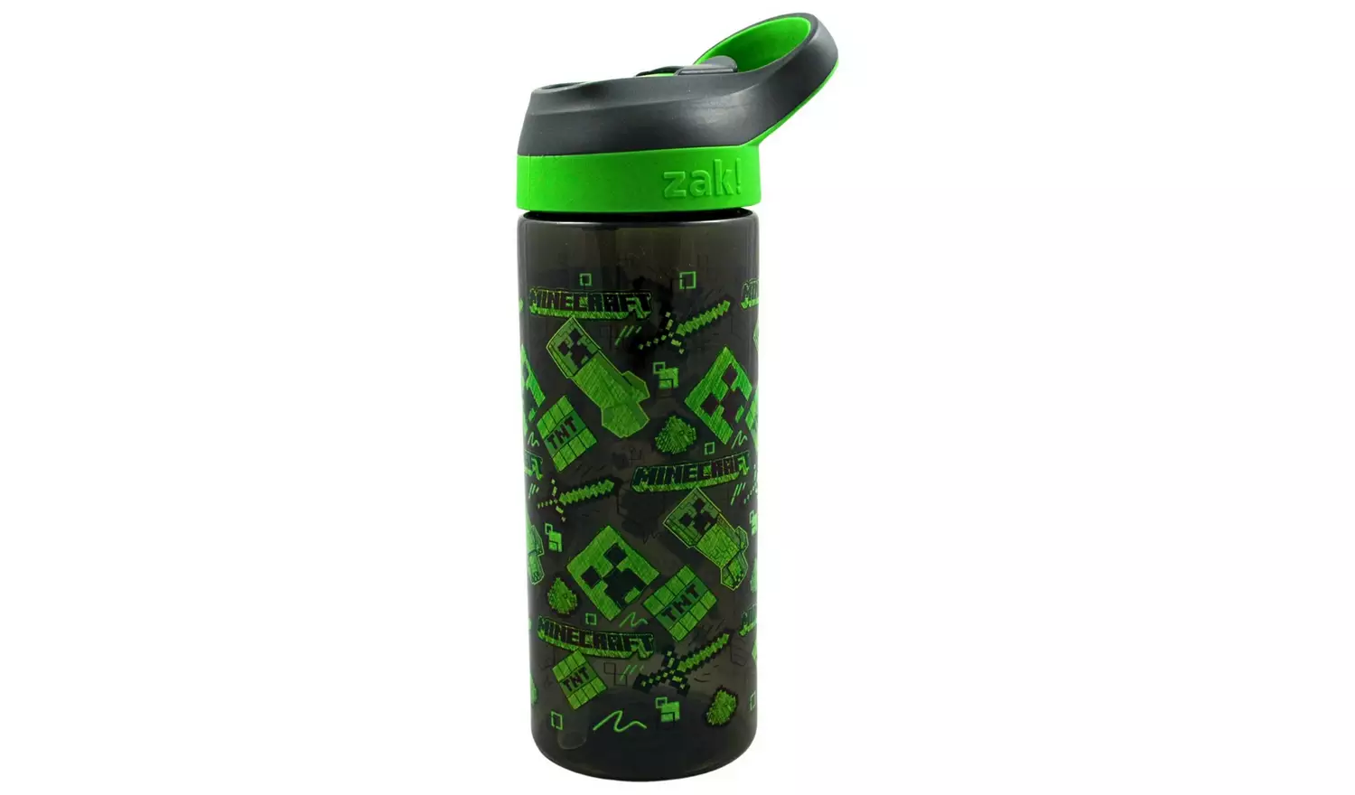 Zak Atlantic Minecraft Acid Sketch Sipper Water Bottle-600ml