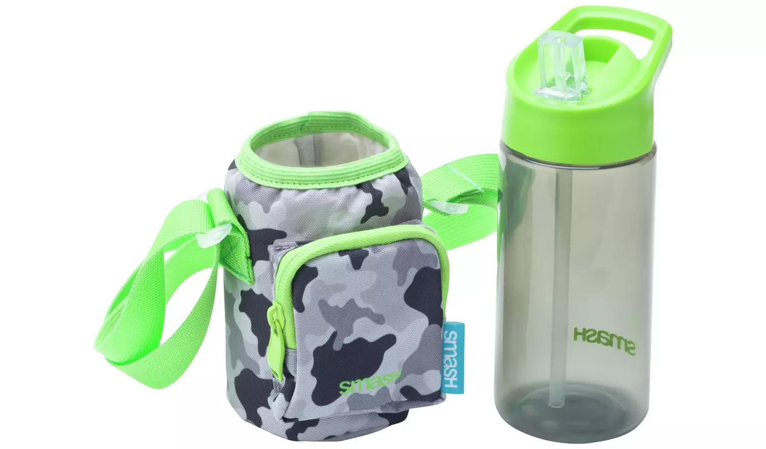 'Smash Camo Bottle & Bottle Bag Set