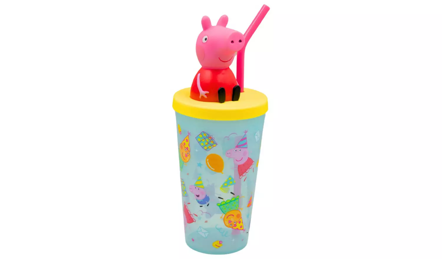 Hox Peppa Pig 3D Peppa Blue Travel Tumbler - 450ml