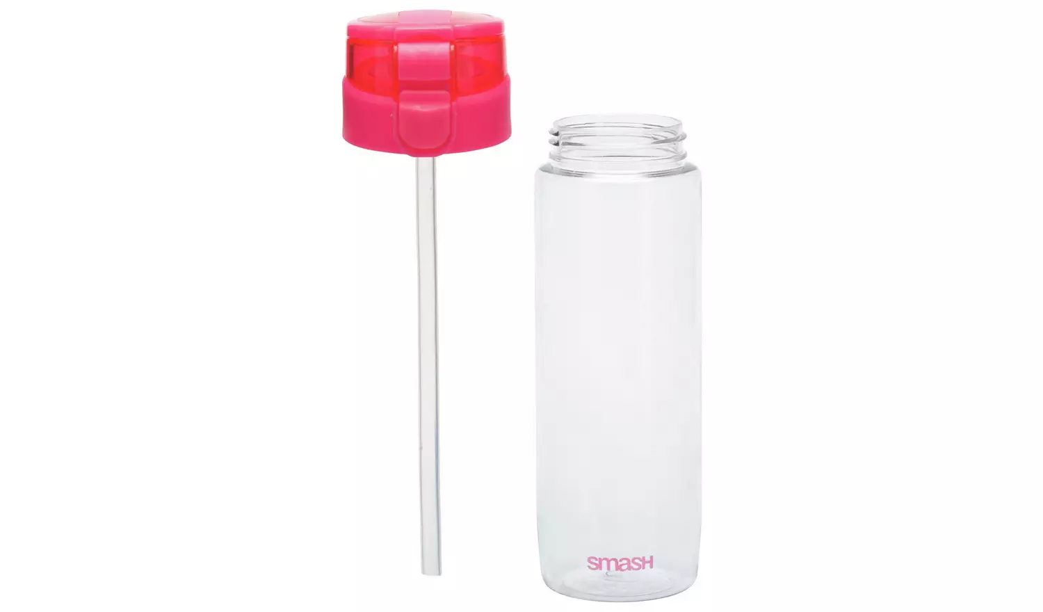 Smash Neon Pink Lid Sipper Water Bottle - 600 ml