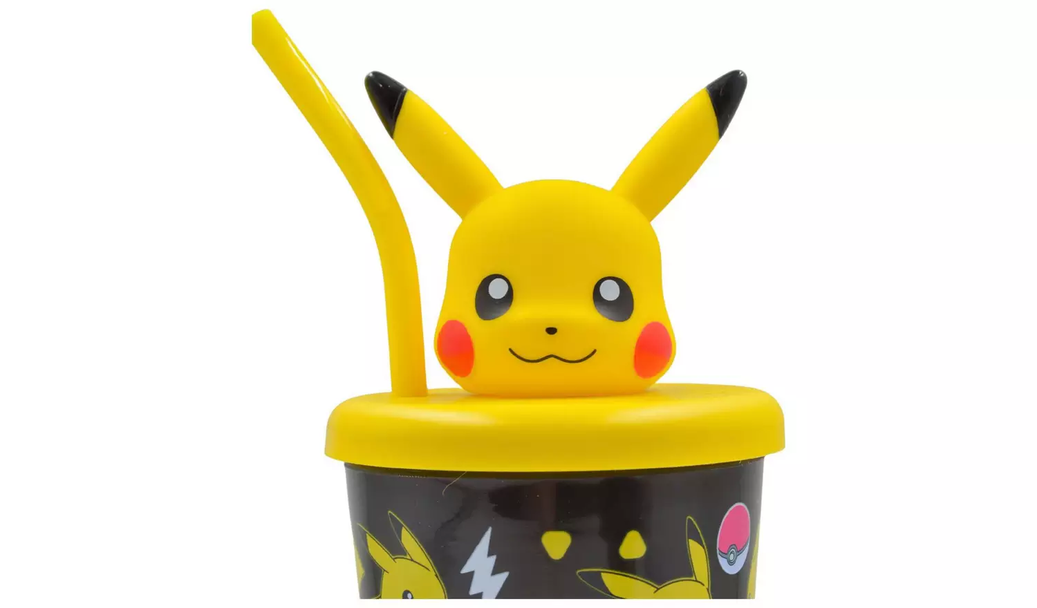 Hox Pokémon 3D Pikachu Black & Yellow Travel Tumbler - 450ml
