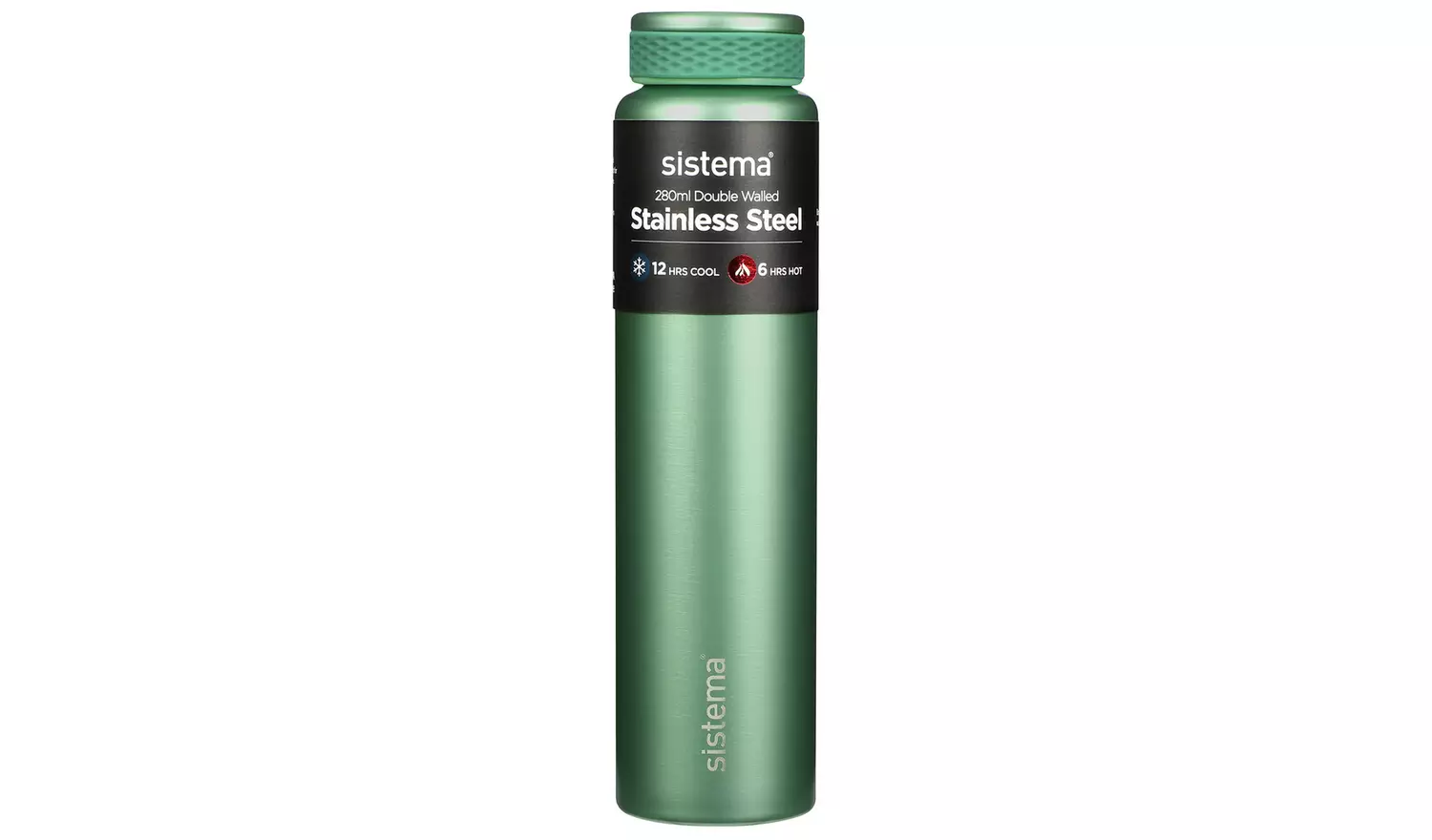 Sistema Hydrate Multicolour Stainless Steel Bottle - 280ml