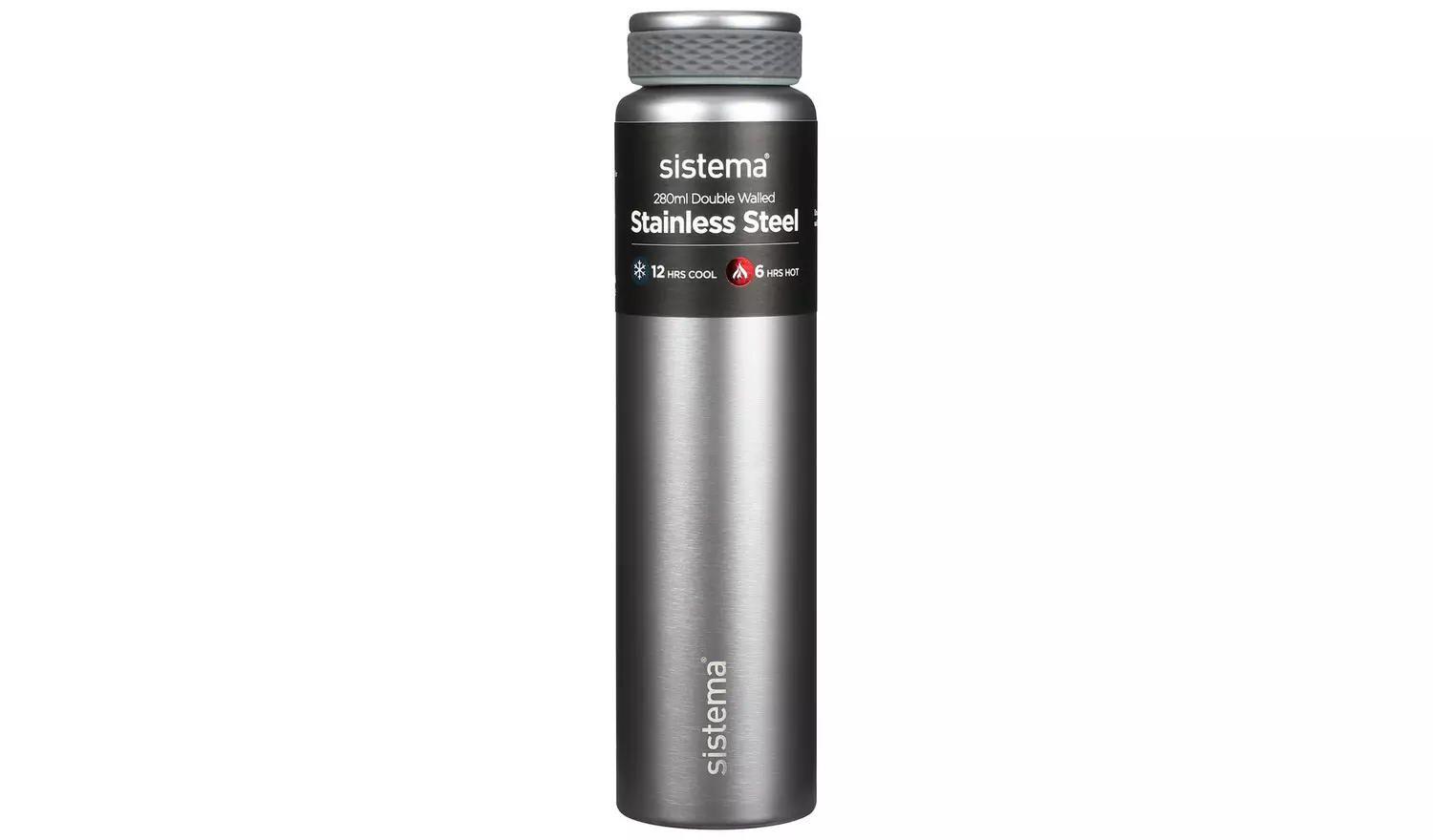 Sistema Hydrate Multicolour Stainless Steel Bottle - 280ml