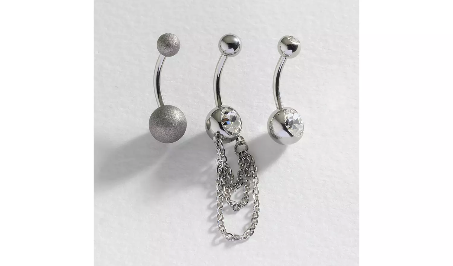 Revere Surgical Steel Belly Bars - Set of 3