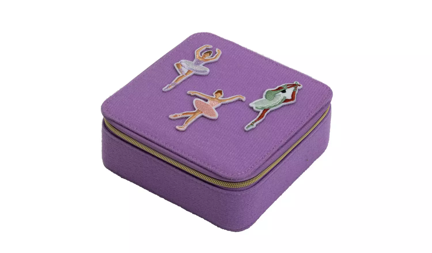 Argos Home Violet Fabric Small Ballerina Jewellery Box