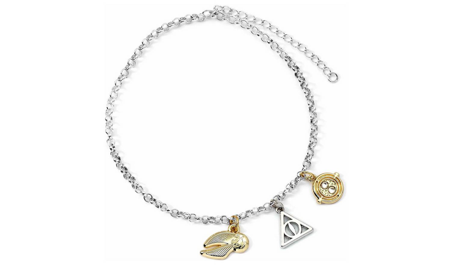 Harry Potter Silver Coloured 3 Charm Bracelet