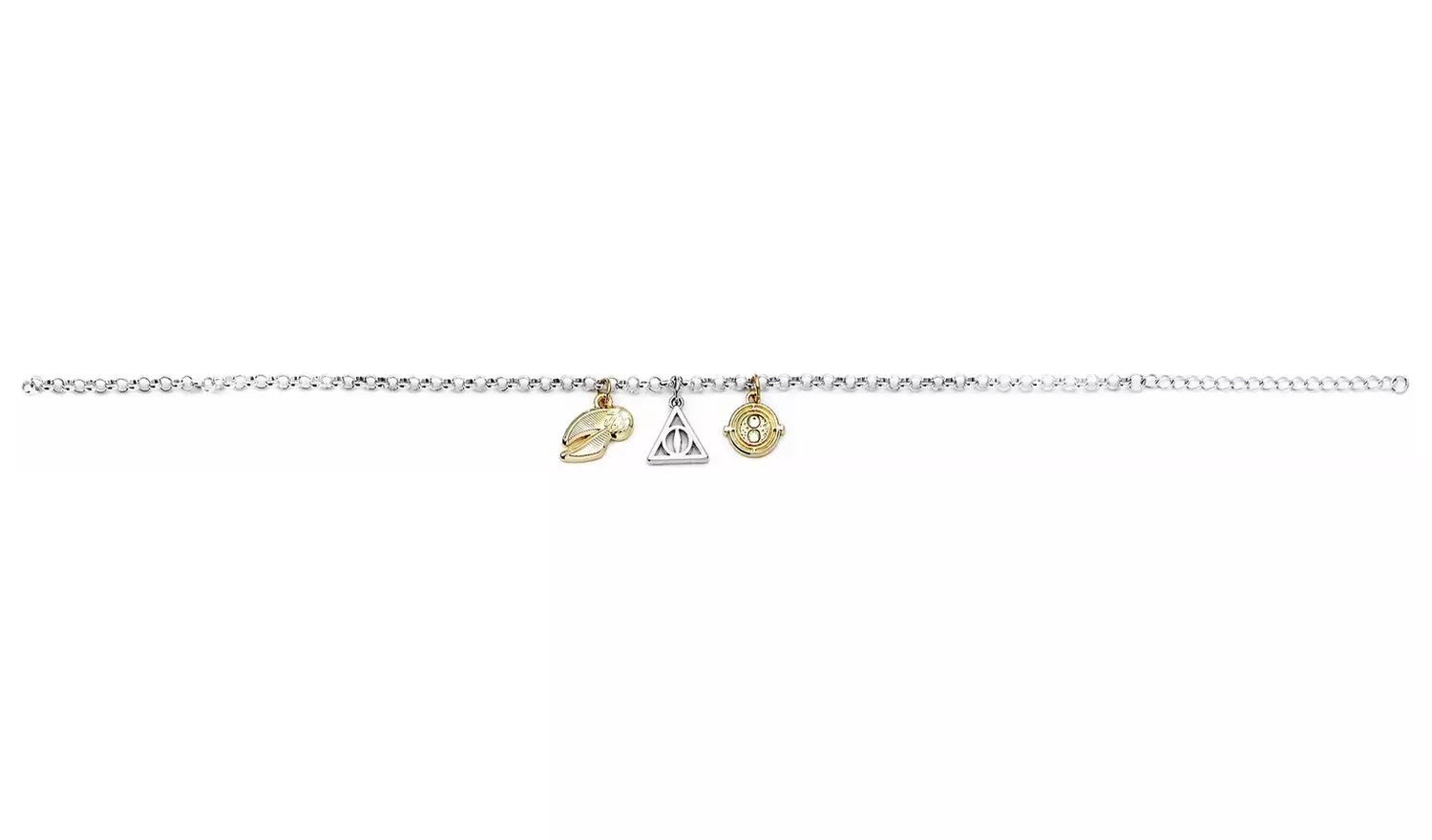 Harry Potter Silver Coloured 3 Charm Bracelet